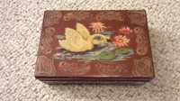 Wooden Hand Painted Keepsake Box