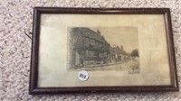 Antique Picture In Frame