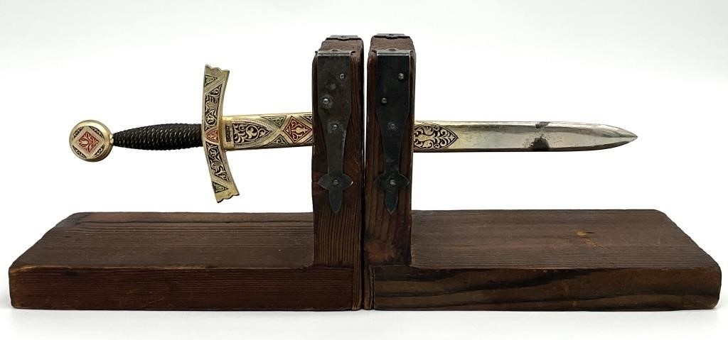 Spanish Made Sword Bookends