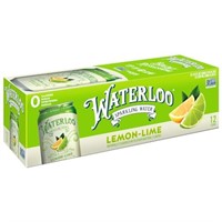 2024 junWaterloo Sparkling Water Lime Fruit Flavor