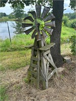 64” Farm Windmill Decor works