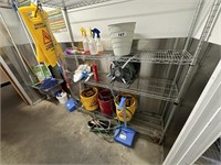 Qty Cleaning Sundries incl Buckets, Mop, Squeegees