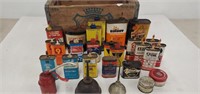 Canada Dry Wooden Box, 20+ Oil Tins