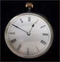 Antique Swiss Pocket Watch Running 935 Silver Open