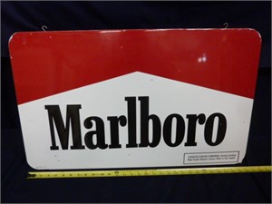 DOUBLE SIDED MARLBORO METAL SIGN