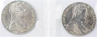 Coin 2 Austrian Maria Theresa Silver Crowns