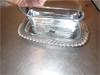 Metal Covered Butter Dish, Tea Bag Maker