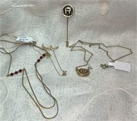 Misc Jewelry Lot: (2) Avon Necklaces, Aigner