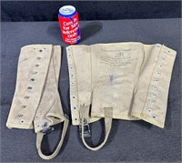 WW2 US Army M-1938 Canvas Gaiters-Lot