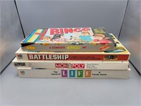 Assortment of board games maybe missing pieces