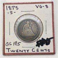 1875 Obsolete 20 Cent Piece