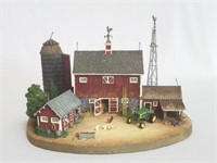 John Deere / Old Red Barn Figurine