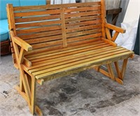 Teak convertible bench/picnic table 55" wide