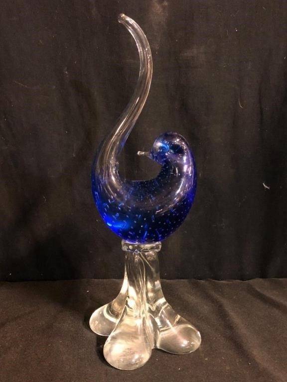 Art Glass Bird Sculpture