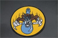 Air Force Military Patch - Wolf Riding Bomb