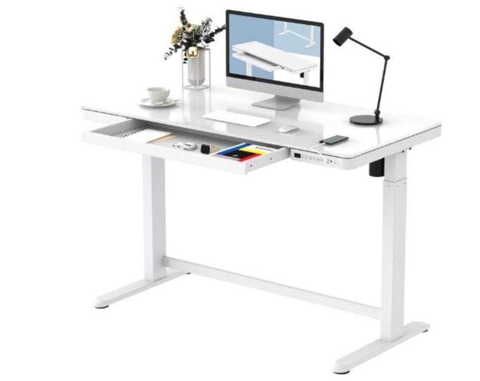 $499 FLEXISPOT Electric Glass Standing Desk.