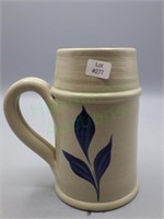 Williamsburg Pottery coffee/beer mug Floral #1
