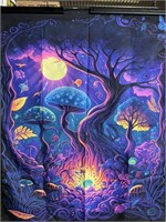 Black Light Psychedelic Cloth Poster