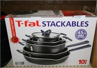 LIKE NEW T-FAL STACKABLES 10-PC. DISH SET