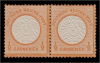 Germany Stamps #16 Mint LH Pair with experts marks