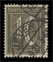 Germany Stamps #138c Used Blackish Olive CV $275