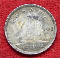 1938 Canada Silver Dime
