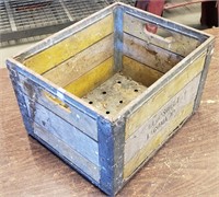 Vintage Medosweet Wood and Metal Milk Crate!