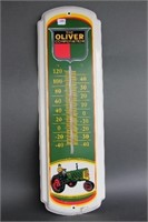 THE OLIVER CORPORATION TIN THERMOMETER