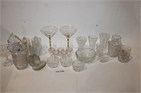 Assorted Glass Cups, Dishes