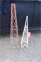 Metal Garden Obelisks