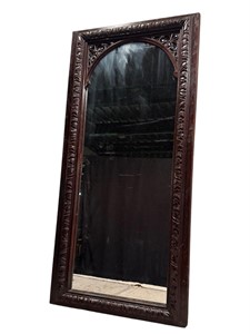 Ornate Gothic Framed Mirror with Arch