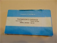 Thomson Garage - Ontario Map