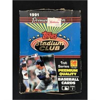 1991 Stadium Club Baseball Full Wax Box