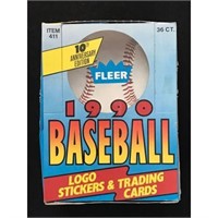1990 Fleer Baseball Full Wax Box
