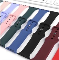 Silicone Straps for Apple Watch Band 45/44/42mm Wa