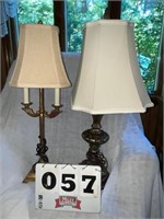 2 table lamps, approx. 28" tall