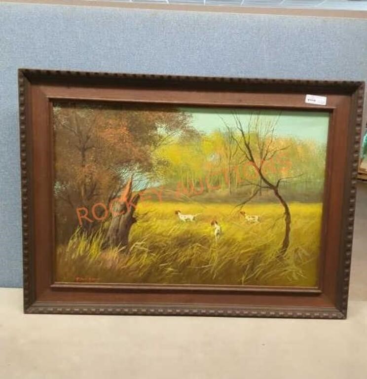 Original framed oil painting signed