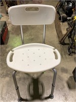 Shower chair adjustable height