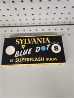 VTG Sylvania 12pk. Superflash Blue Dot Bulbs