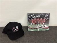CO Mammoth Lacrosse Signed Team Photo with hat
