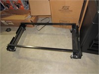 Black Solid Metal Gondola Shelving Unit Frame