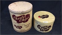 Charles Chips and Charles Cookies Tins
