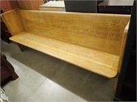 Oak Church Pew  - 84"Wx20"Dx36"H