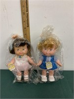 VINTAGE TINY DOLLS RUBBER DOLLS HONG KONG