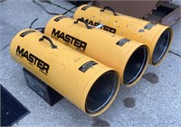 (3) Master Propane Heaters BLP375AT