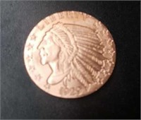 1 Ounce Indian Head Copper Round #1