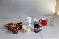 Vintage Hull Pottery & Modern Cups