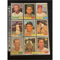 (45) 1961 Topps Baseball Cards