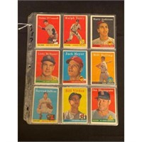 (45) 1958 Topps Baseball Cards