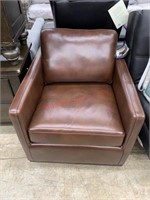 COLE & RYE LEATHER SWIVEL CHAIR  MSRP $349.00